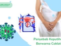 keputihan berwarna cokelat