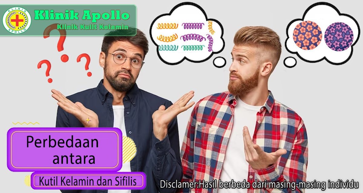 Ilustrasi Perbedaan Kutil Kelamin dan Sifilis