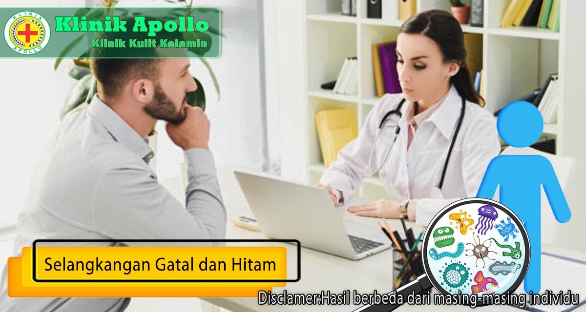 Penanganan selangkangan gatal dan hitam bisa Anda lakukan di Klinik Apollo.