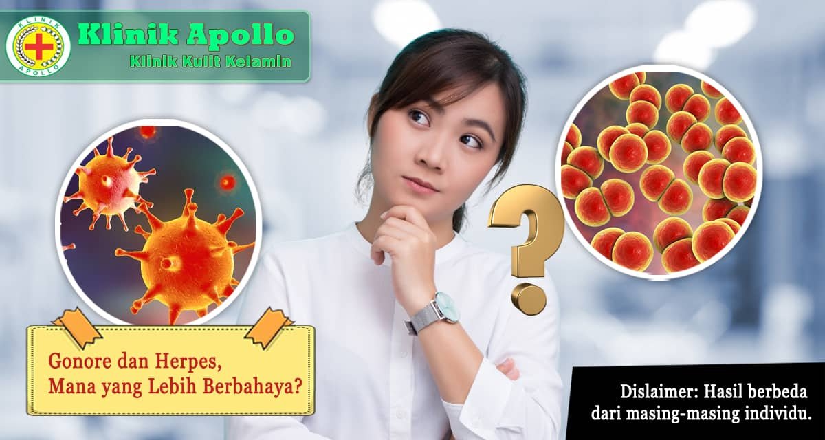 Penanganan gonore dan herpes bisa Anda lakukan hanya di Klinik Apollo dengan dokter ahli.