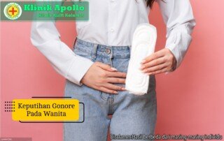 Ilustrasi Keputihan Gonore pada Wanita.