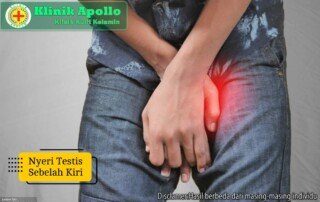 Ilustrasi Nyeri Testis Sebelah Kiri.