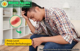 Ilustrasi Penis Lecet Setelah Berhubungan.