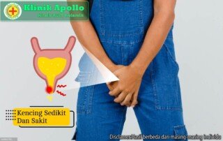 Ilustrasi Kencing Sedikit dan Sakit.