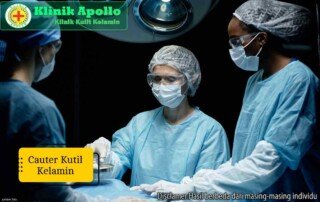 Ilustrasi Cauter Kutil Kelamin.